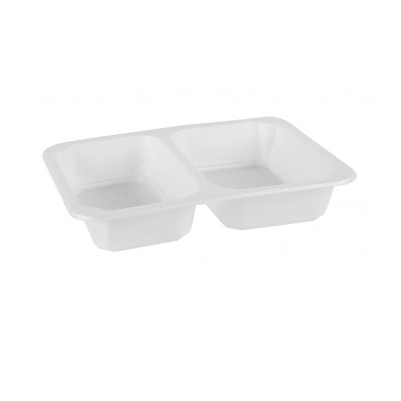 Pojemnik do zgrzewu 227x178x50 XPP biały 2-dzielny 50szt