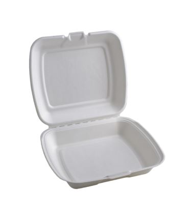 Menu box pojemnik z trzciny cukrowej jednokomorowe 230x205x40 50szt