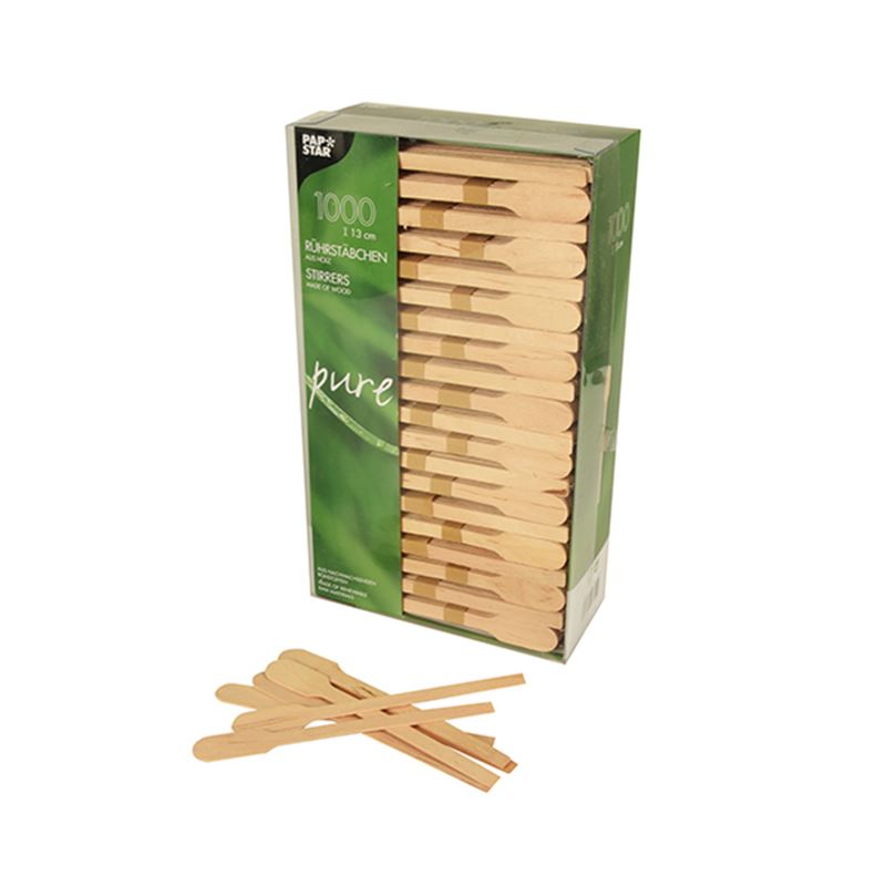 Mieszadełka drewniane ozdobne 13 cm a'1000