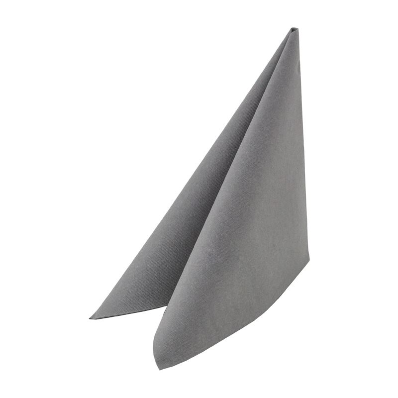 Serwetki flizelinowe szare 40x40 składane 1/4 a'50