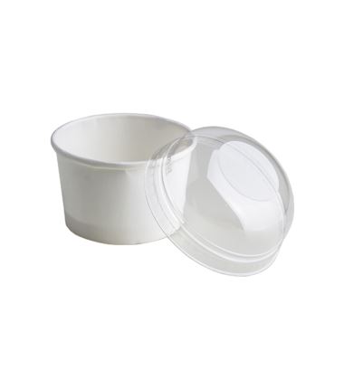 Miseczka papierowa na lody 130ml biała 25szt