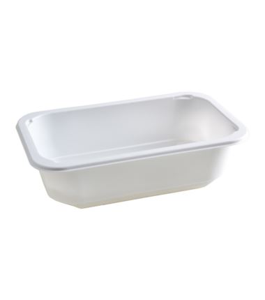 Pojemnik do zgrzewu 178x113x50 biały 1-dzielny 320szt