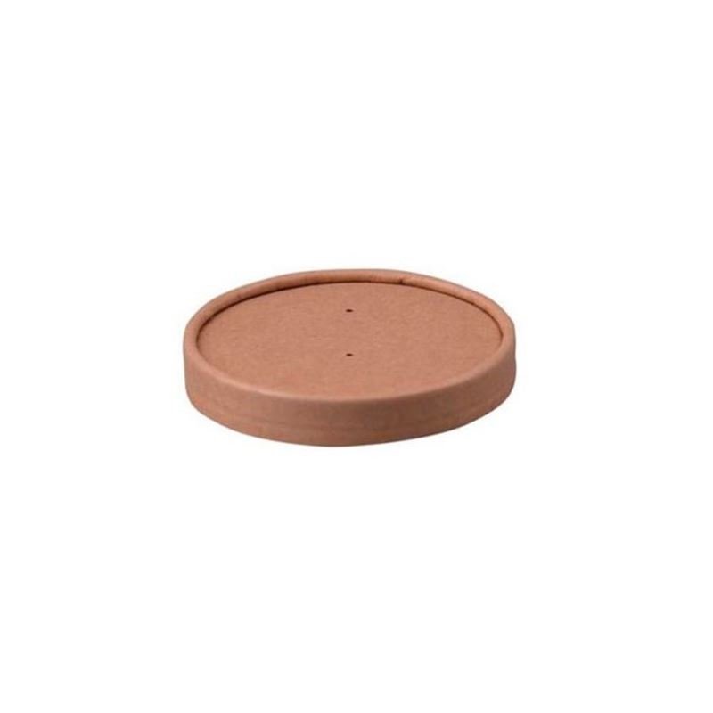 Pokrywka papierowa brązowa kraft do pojemnika 350ml 90mm 25szt