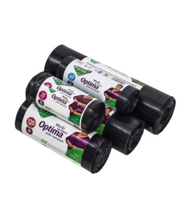 Worki na śmieci Forte+ Optima 35l LDPE czarne 15szt