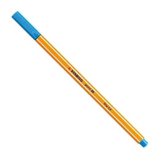 Cienkopis STABILO 0,4mm niebieski 10szt