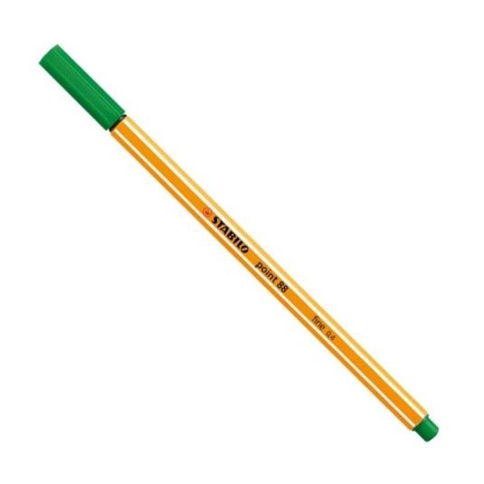 Cienkopis STABILO 0,4mm zielony 10szt