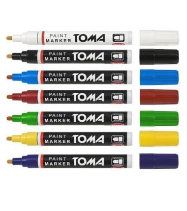 Marker olejowy TOMA okr. 2,5mm czerwony TO-440