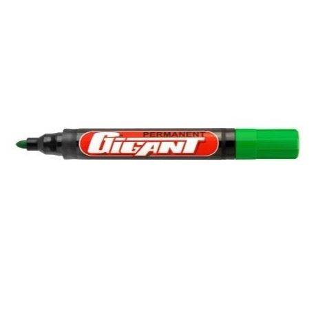 Marker permanentny KAMET Gigant zielony 12szt