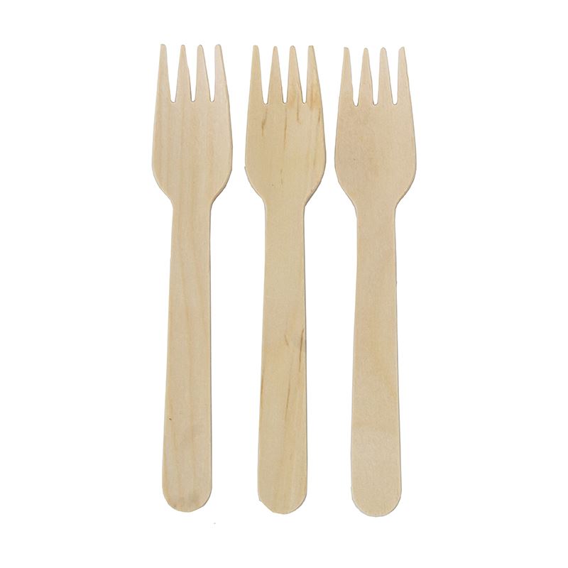 Widelec drewniany 16 cm ekologiczny 100szt