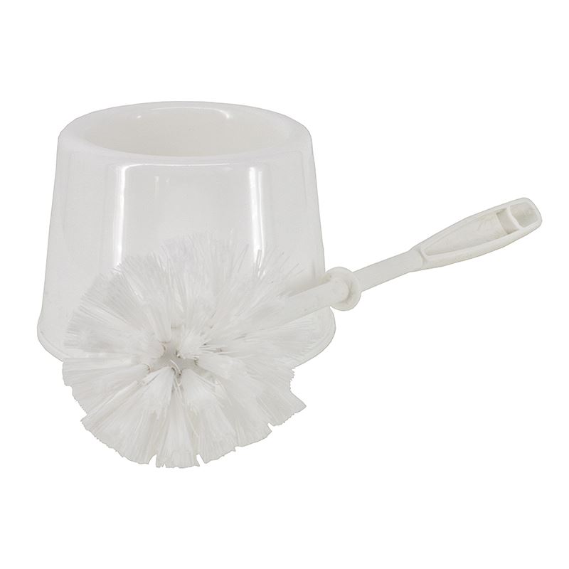 Szczotka toaletowa do WC stojąca biała