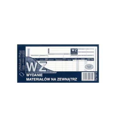 Druk WZ - wydanie materiałów na zewnątrz