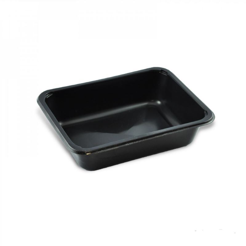 Pojemnik do zgrzewu 205x160x50 czarny 1-dzielny 480szt