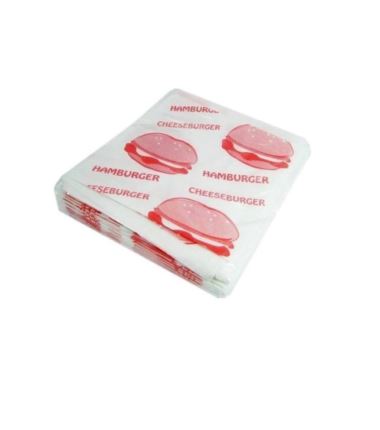 Koperta PE nadruk 15x16cm hamburger Duży 200szt.