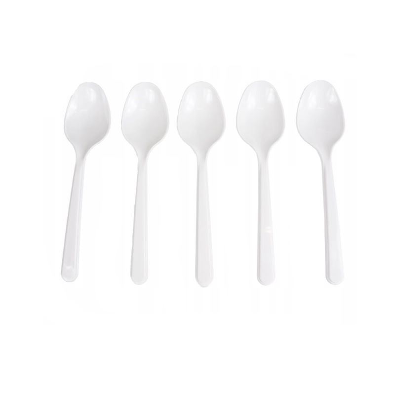 Łyżka plastikowa biała REUSE 50szt