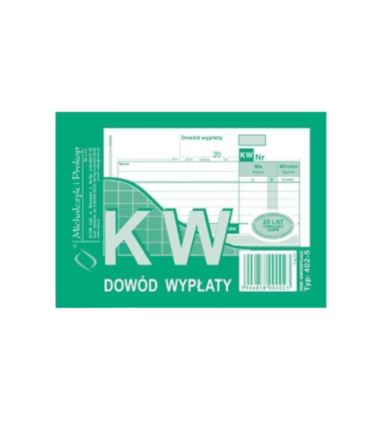 Druk KW dowód wypłaty A6