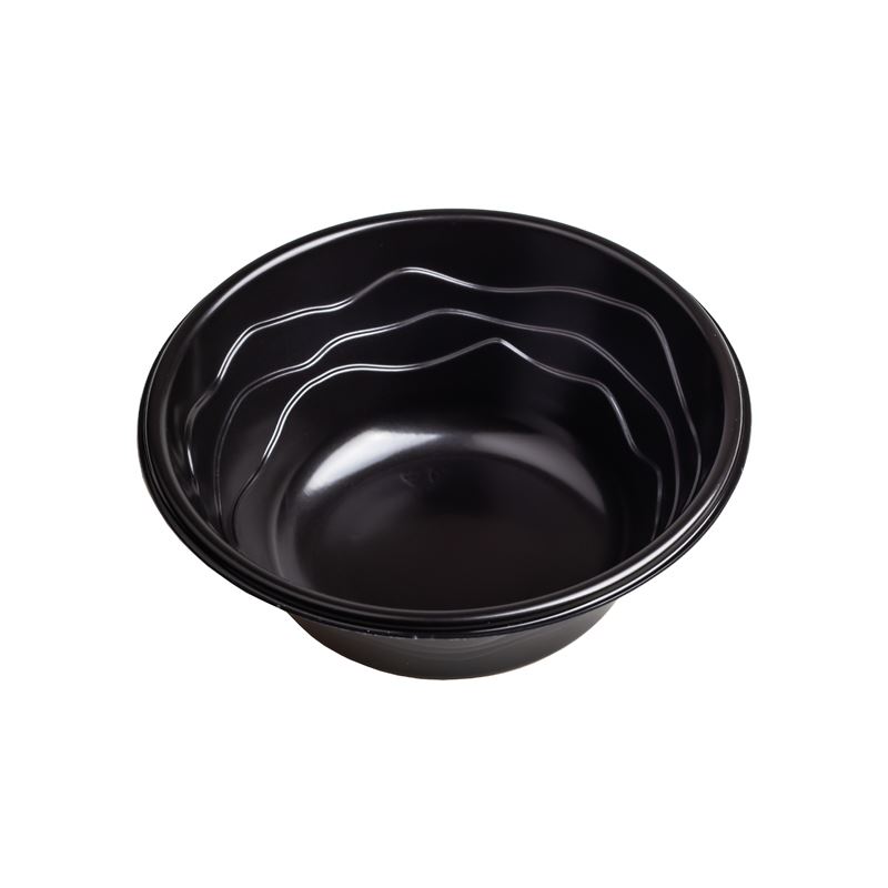 Miska wielorazowa czarna PP 400ml 20szt Guillin