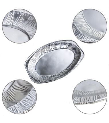 Patera aluminiowa owalna 348x248x23mm 25szt V1