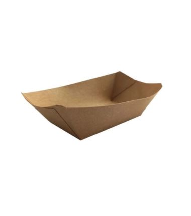 Tacka tekturowa KRAFT "łódka" L 215x155x50 50szt