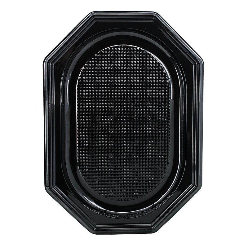 Patera cateringowa czarna PET 350mm 10szt