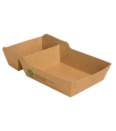 Tacka na frytki 2-dzielna 155x85x38mm 80szt