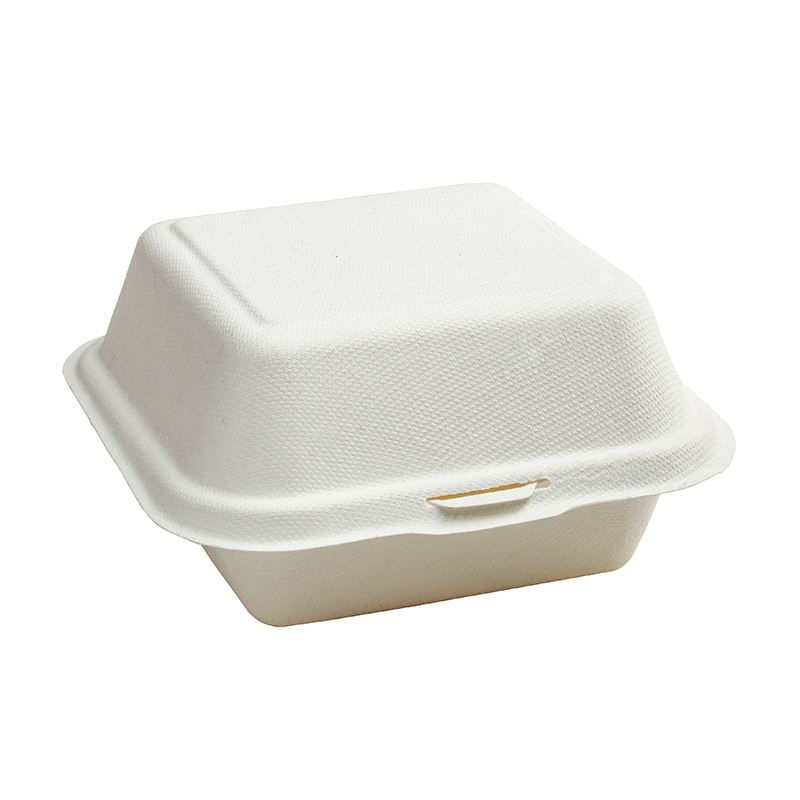 Menu box pojemnik hamburger z trzciny cukrowej 155x150x77 50szt
