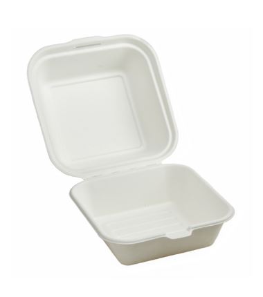 Menu box pojemnik burger z trzciny cukrowej 155x150x77 50szt