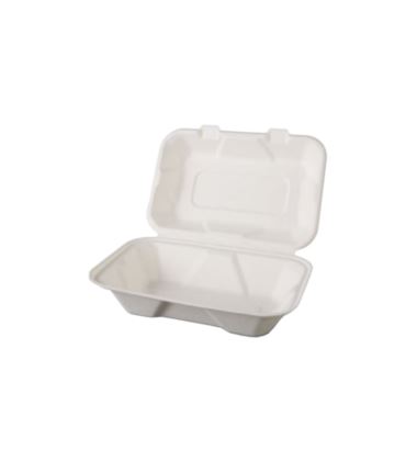 Menu box pojemnik 1/2 pół obiad z trzciny cukrowej 230x155x65 50szt