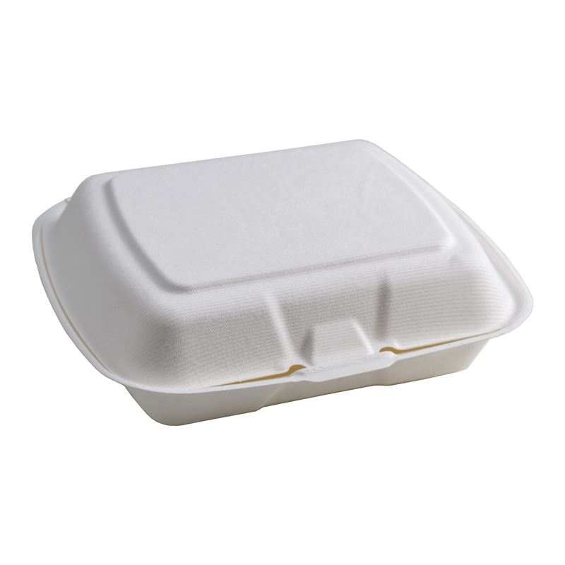Menu box pojemnik z trzciny cukrowej jednokomorowe 230x205x40 50szt