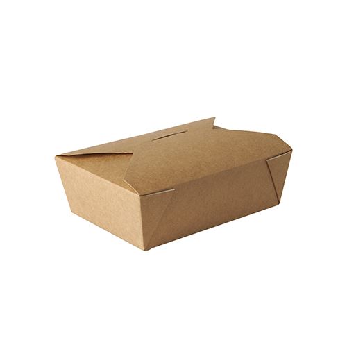 Pojemnik box kartonowy 50szt biały kraft 140x100x50mm 750ml