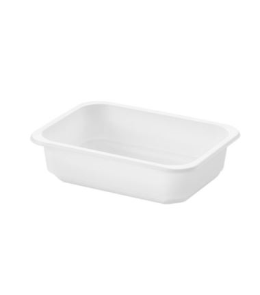 Pojemnik do zgrzewu biały PP 1 dzielny 187x137x48 600szt Bittner