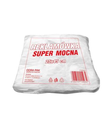 Reklamówki HDPE 25x45 białe 14my 120szt