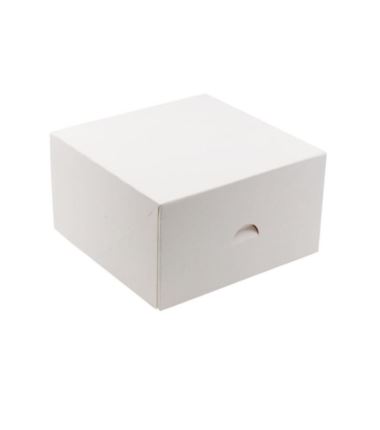 Pudełko cukiernicze 300x300x125mm białe 10szt