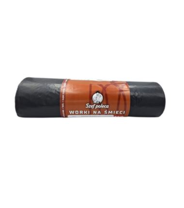 Worki na śmieci 120l LDPE czarne Szef Poleca 10szt