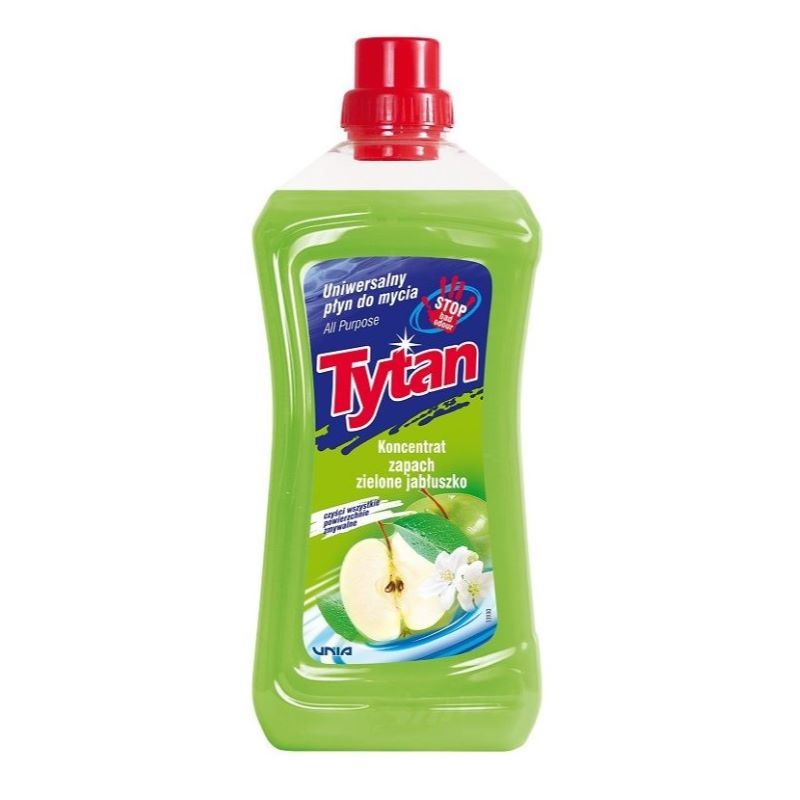 Uniwersalny płyn do mycia 1L Tytan zielone jabłuszko