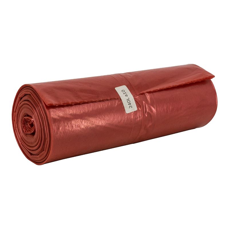 Worki na śmieci 240l czerwone 10szt