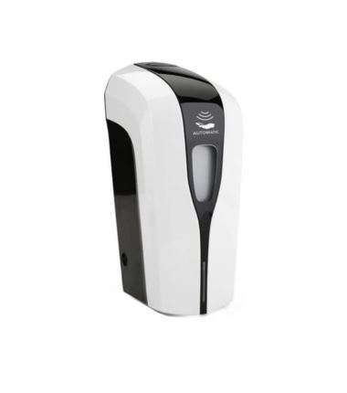 Dozownik automatyczny biało-czarny bezdotykowy do płynów do dezynfekcji. 1L Medisept