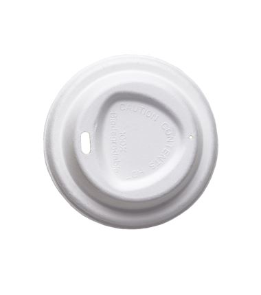 Dekiel z trzciny cukrowej pulpa 80mm biały 50szt