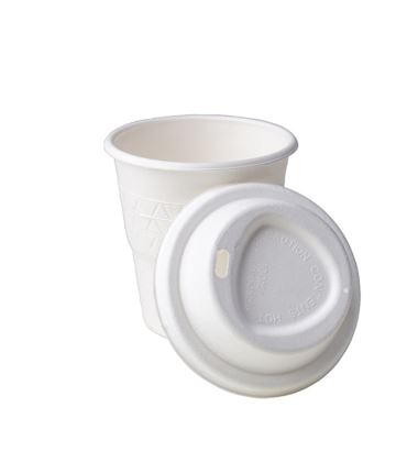 Dekiel z trzciny cukrowej pulpa 80mm biały 50szt