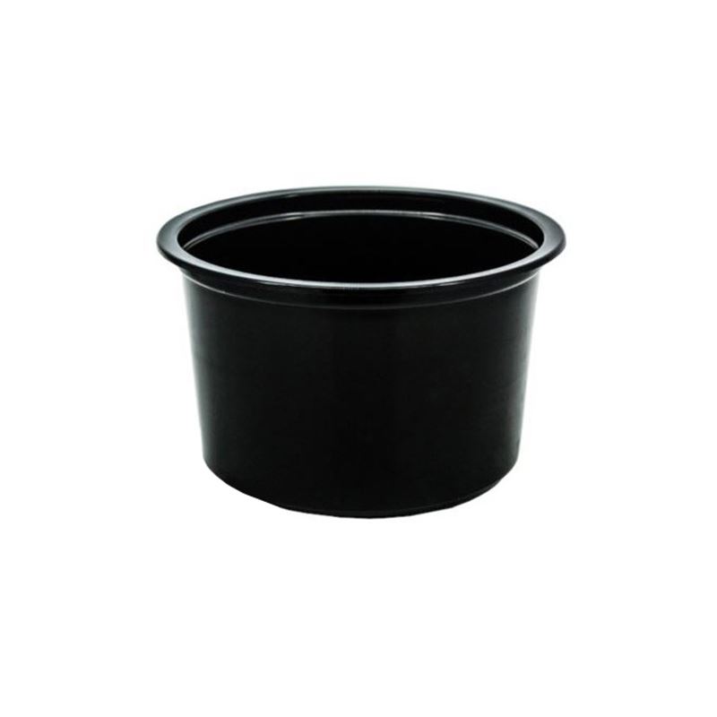 Pojemnik okrągły PP 115mm 450ml czarny 50szt D-8117C