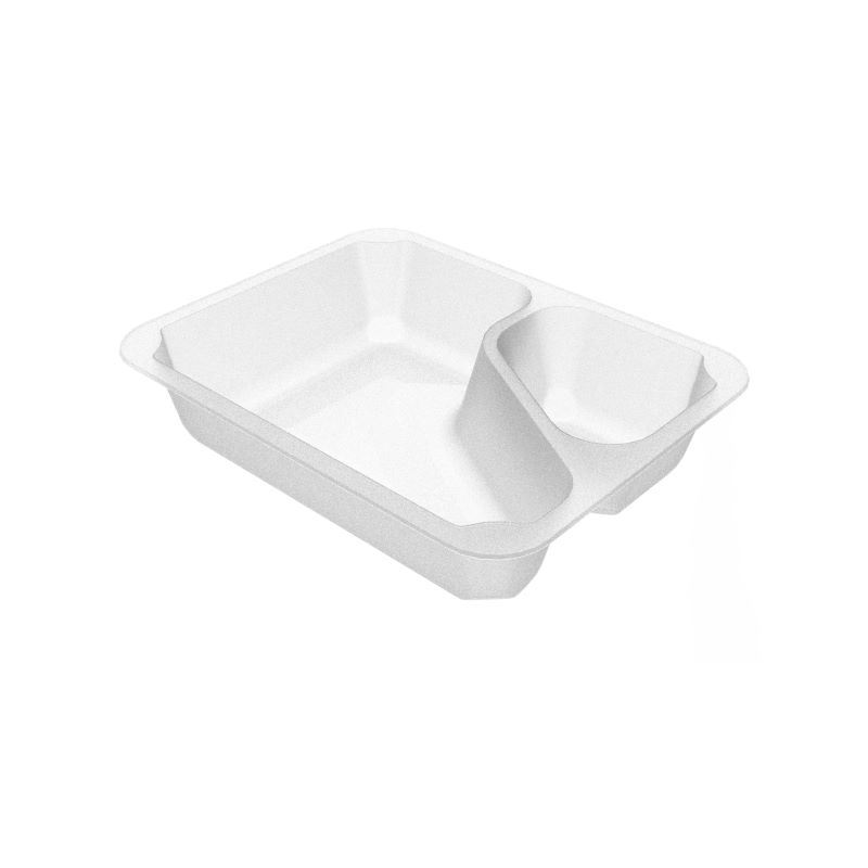 Pojemnik do zgrzewu 227x178x50 mleczny 2-dzielny COLT 320szt