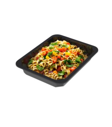 Pojemnik do zgrzewu 227x178x30 czarny 320szt