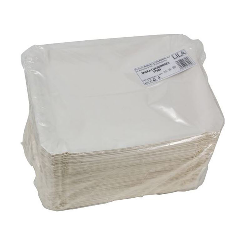 Tacka papierowa cukiernicza 17x24cm biała 250szt