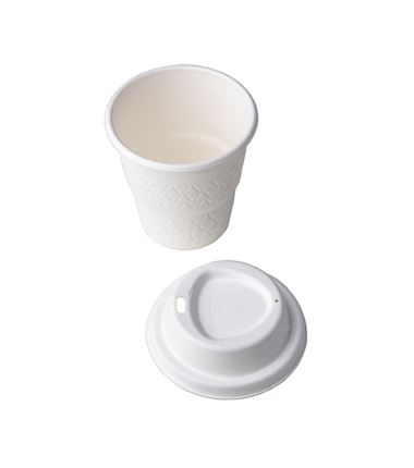 Kubek trzcina cukrowa biały 200ml 80mm biały 25szt