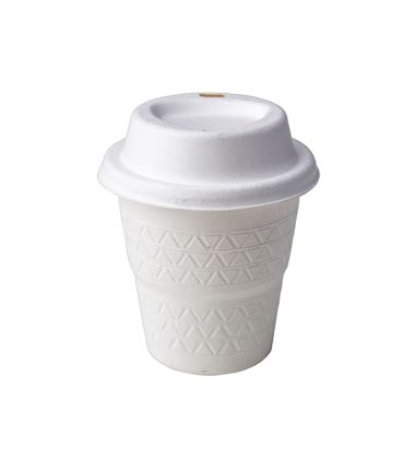 Kubek trzcina cukrowa biały 200ml 80mm biały 25szt