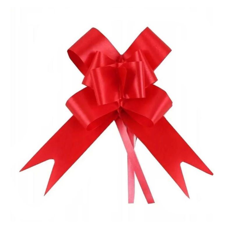 Kokarda ściągana wstążka czerwona 25szt