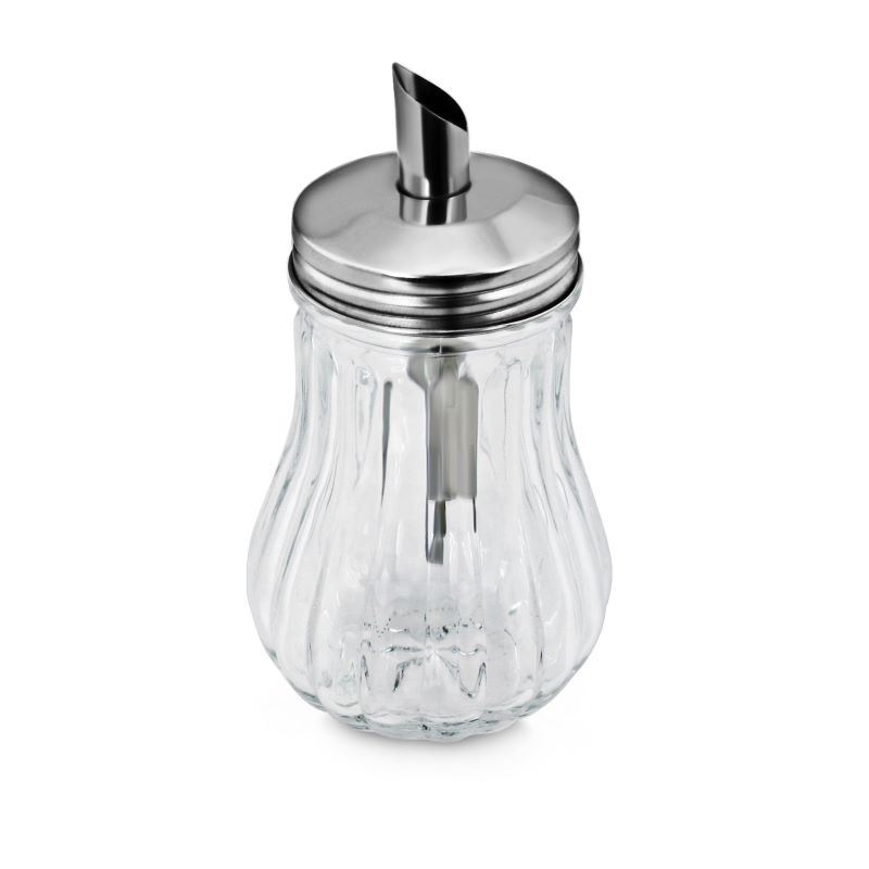 Cukiernica szklana z pokrywą stalową V 0.180 l