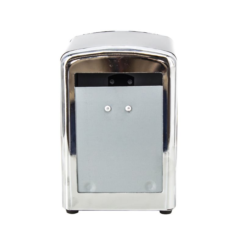 Dozownik, dyspenser czarny metalowy do serwetek 17x17 N2