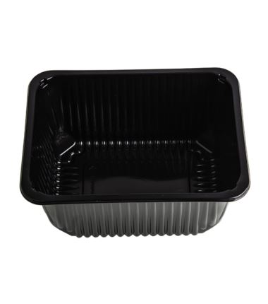 Pojemnik do zgrzewu czarny rychlowany TP 227/178/100 1dz 260szt