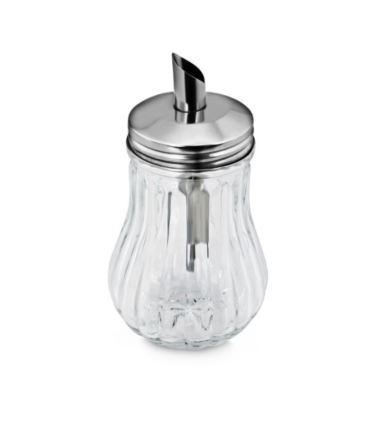 Cukiernica szklana z pokrywą stalową V 0.180 l