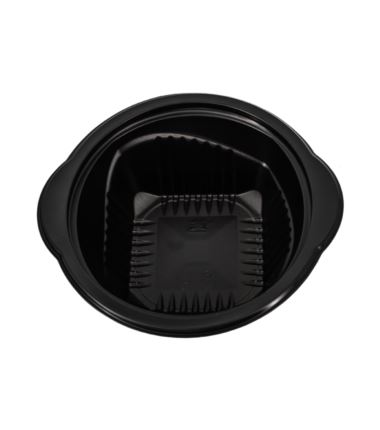 Miska flaczarka do zgrzewu 500ml czarna D-5500RC 50szt